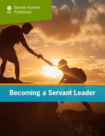 Becoming A Servant Leader - Berrett-Koehler Publishers