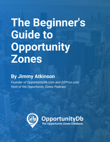 The Beginner's Guide To Opportunity Zones