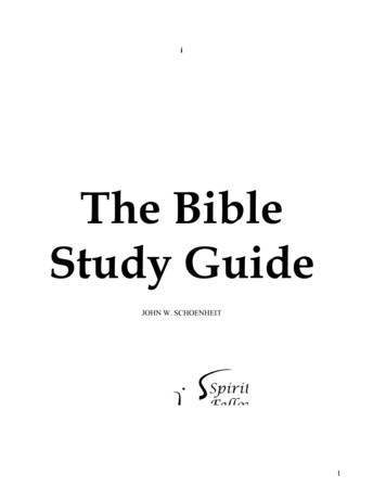Bible Study Guide - BiblicalUnitarian 