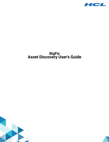 Asset Discovery User's Guide