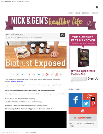 BioTrust EXPOSED - The Truth About BioTrust Nutrition
