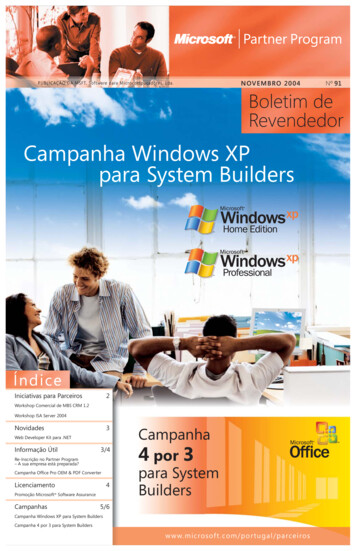 Campanha Windows XP Para System Builders