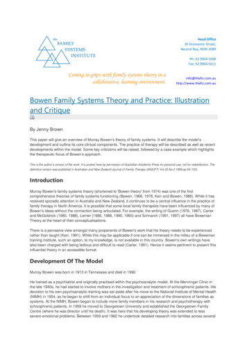 Bowen Family Systems Theory And Practice: Illustration And .
