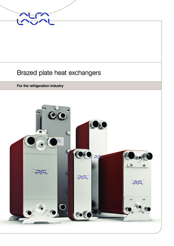 Brazed Plate Heat Exchangers - Alfa Laval