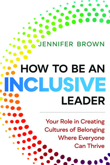 Praise For How To Be An Inclusive Leader - InfoQ