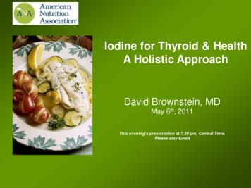 Iodine For Thyroid & Health A Holistic Approach