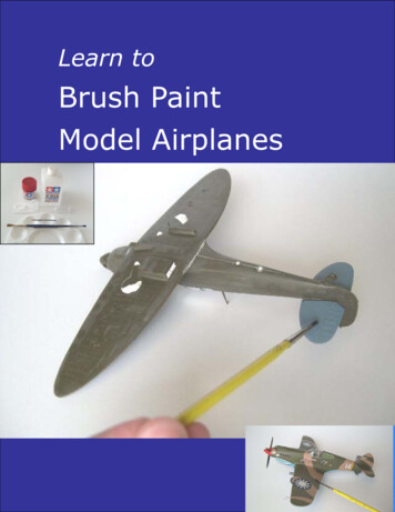 Brush Paint Model Airplanes