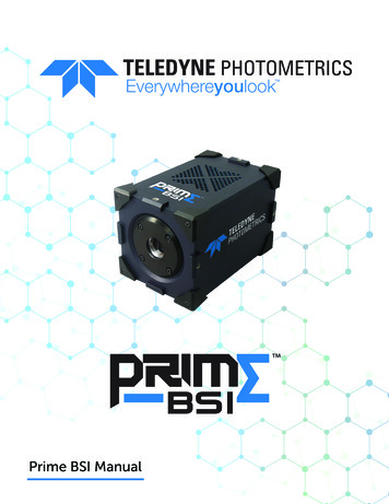 Prime BSI Manual - Teledyne Photometrics