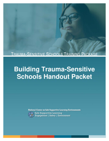 Building Trauma-Sensitive Schools Handout Packet - Ed