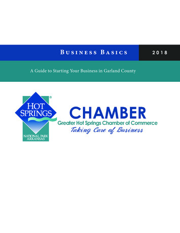 Business Basics - Hot Springs Chamber Of Commerce