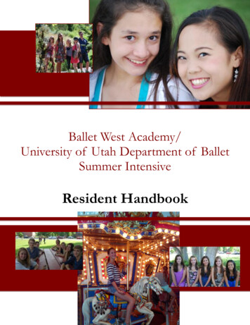 Resident Handbook - Ballet West