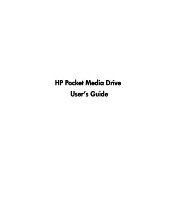 HP Pocket Media Drive User’s Guide