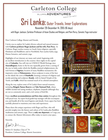 Sri Lanka: Outer Travels, Inner Explorations