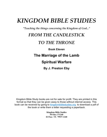 The Marriage Of The Lamb Spiritual Warfare