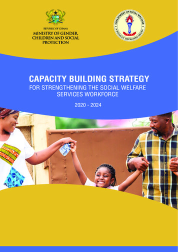 Capacity Building Strategy For Strengthening The Social Welfare .