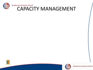 CAPACITY MANAGEMENT - Strathmore University