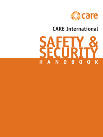 CARE International SAFETY & SECURITY - ReliefWeb