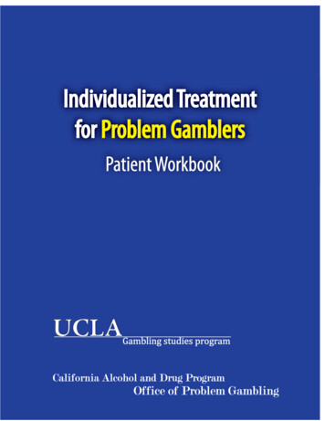 Individualized Treatment For Problem Gamblers For For .