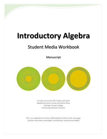 Introductory Algebra - Santiago Canyon College