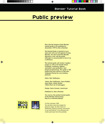 Blender Tutorial Book Public Preview
