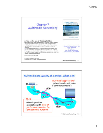Chapter 7 Multimedia Networking