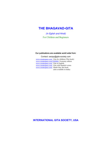 THE BHAGAVAD-GITA