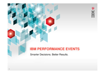 IBM PERFORMANCE EVENTS - Dataprix