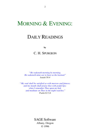 Spurgeon - Morning & Evening