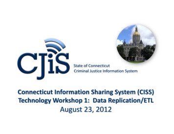 Sharing System (CISS) Replication/ETL August 23, 2012