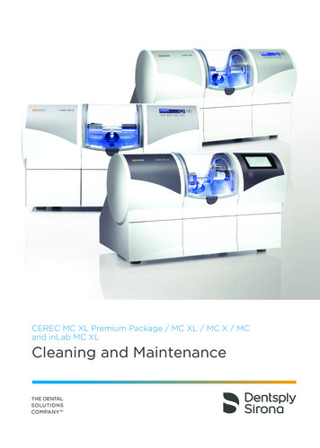 Cleaning And Maintenance - Dentsply Sirona