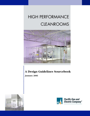 Cleanroom Design Guide - Lawrence Berkeley National 