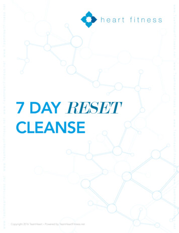 7 DAY RESET CLEANSE - Team Heart Fitness