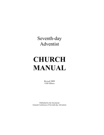 Seventh-day Adventist Church Manual