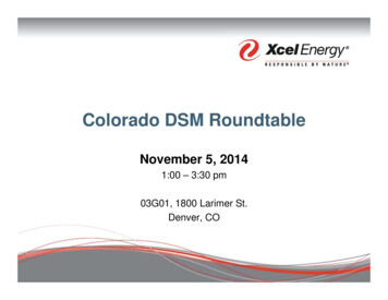 Colorado DSM Roundtable