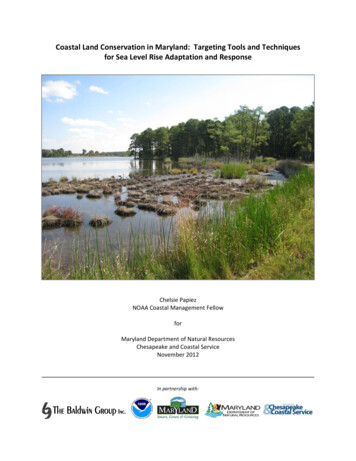 Coastal Land Conservation In Maryland: Targeting Tools And .