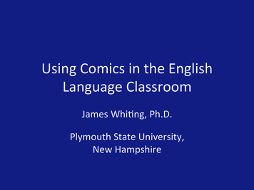 Using&Comics&in&the&English& Language&Classroom&