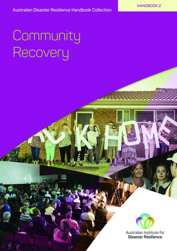 Community Recovery - AIDR