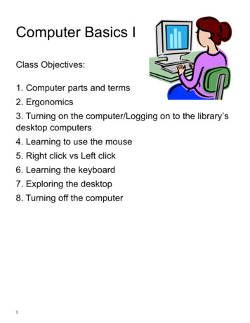 Computer Basics I - Randolph County Public Library