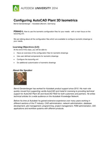 Configuring AutoCAD Plant 3D Isometrics