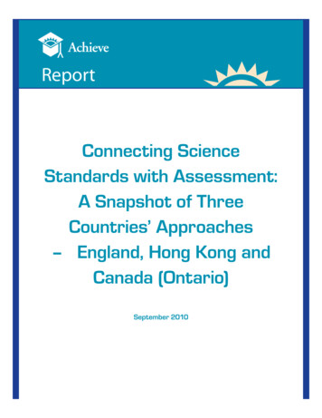 Connecting Science Standards With Assessment: A Snapshot .