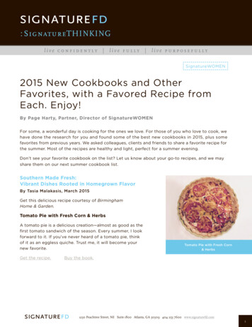 2015 New Cookbooks And Other Favorites, With A Favored .