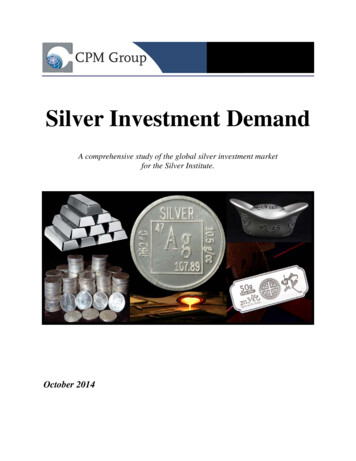 Silver Investment Demand - Silver Institute