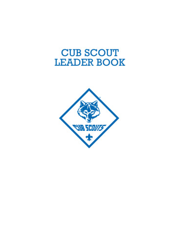 CUB SCOUT LEADER BOOK - Cub Scout Pack 318