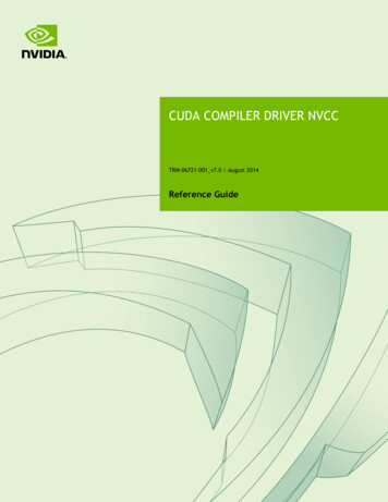 CUDA Compiler Driver NVCC - Rensselaer Polytechnic Institute