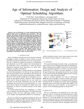 Age Of Information: Design And Analysis Of Optimal Scheduling Algorithms