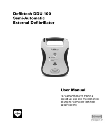 Defibtech DDU-100 Semi-Automatic External Defibrillator