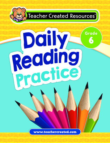 Daily Reading Practice Grade 6 - Teacher Created