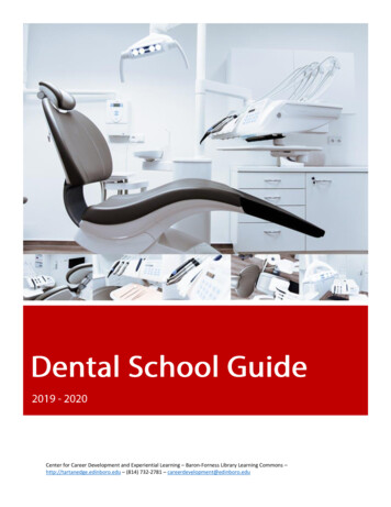 Dental School Guide - Cdn.uconnectlabs 