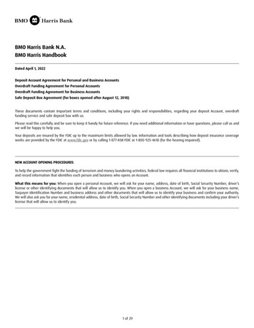 BMO Harris Handbook, April 2022