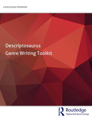 Descriptosaurus Genre Writing Toolkit - Routledge
